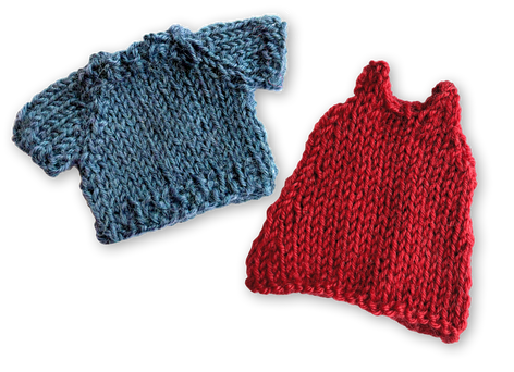 Meisterklasse: Mini Strickmuster für Sam und Julia